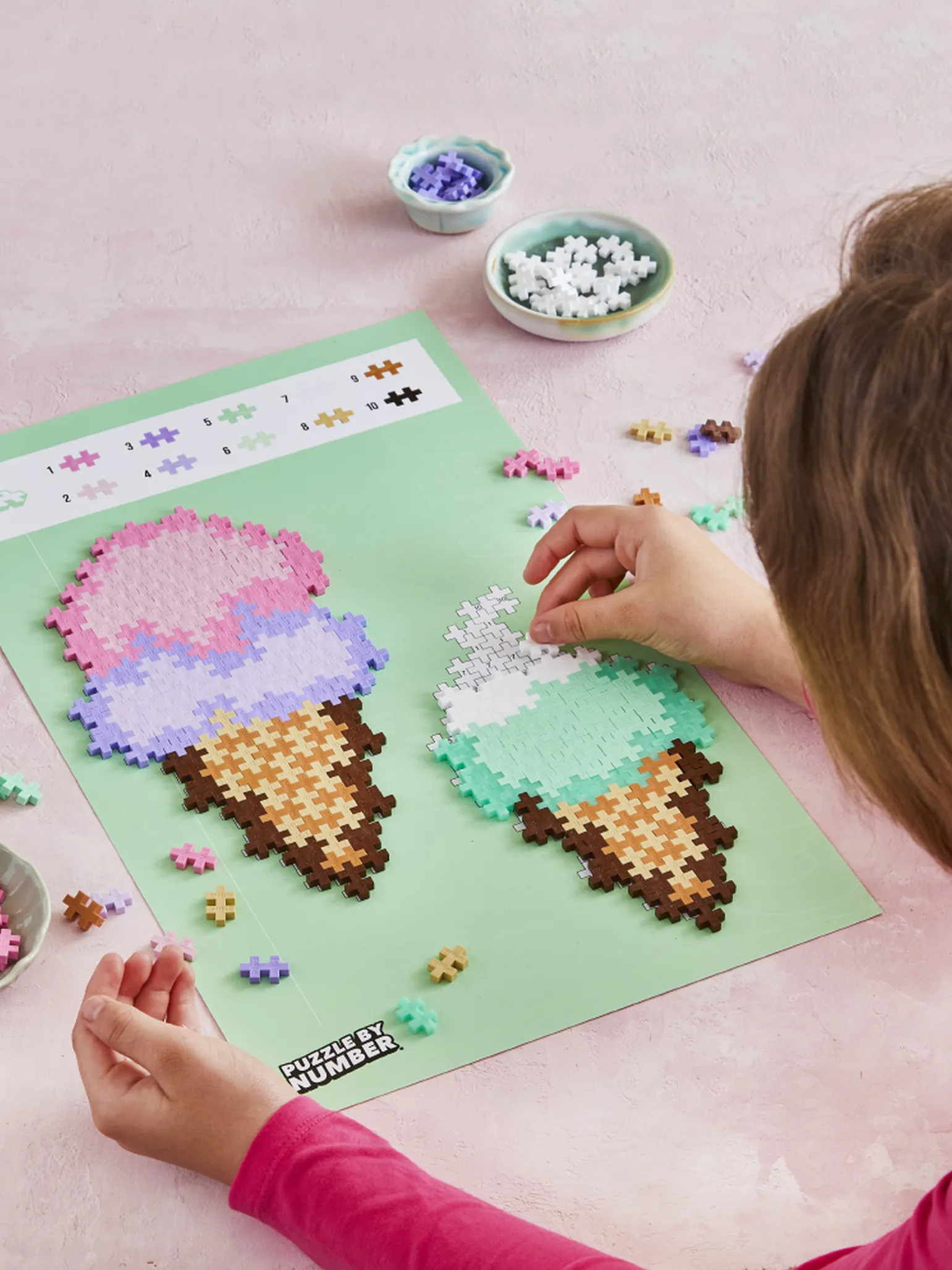 Puzzle By Number - Ice Cream Cones - 250 pcs